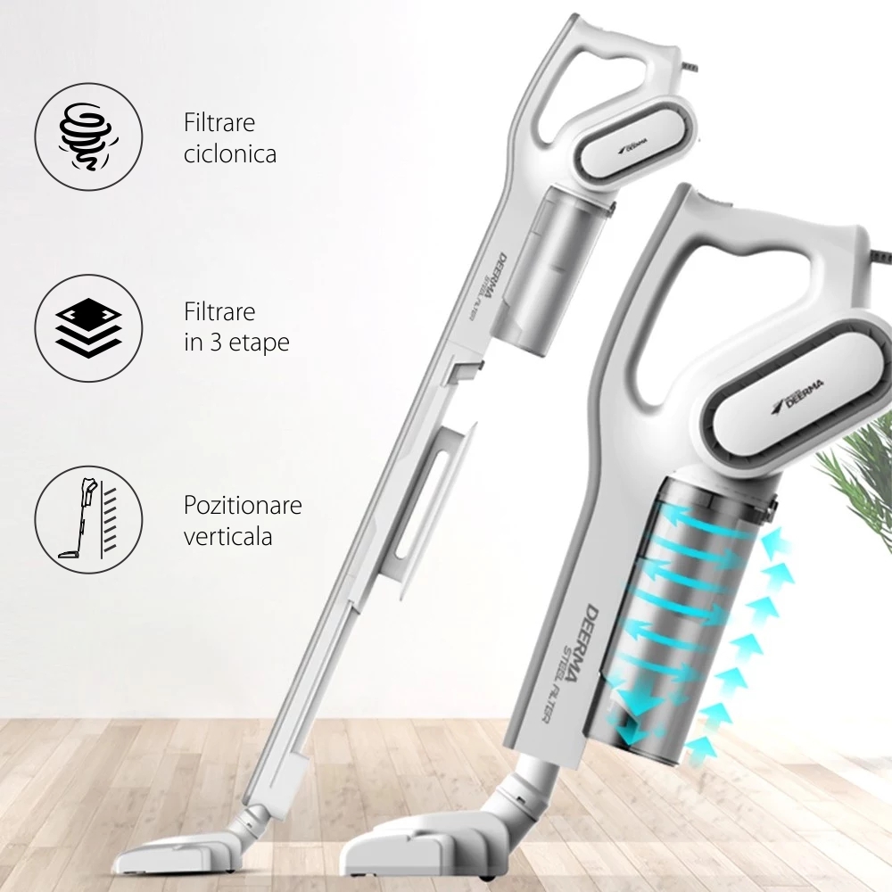 მტვერსასრუტი Xiaomi Deerma Dx700 Handheld Vacuum Cleaner White Veli Store მტვერსასრუტი Xiaomi Deerma Dx700 Handheld Vacuum Cleaner White Veli Store