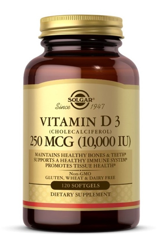 Solgar Vitamin D3 10 000, 120 Capsules - Veli store