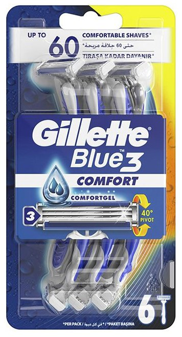Gillette Blue 3 Comfort Disposable Razor - Veli store