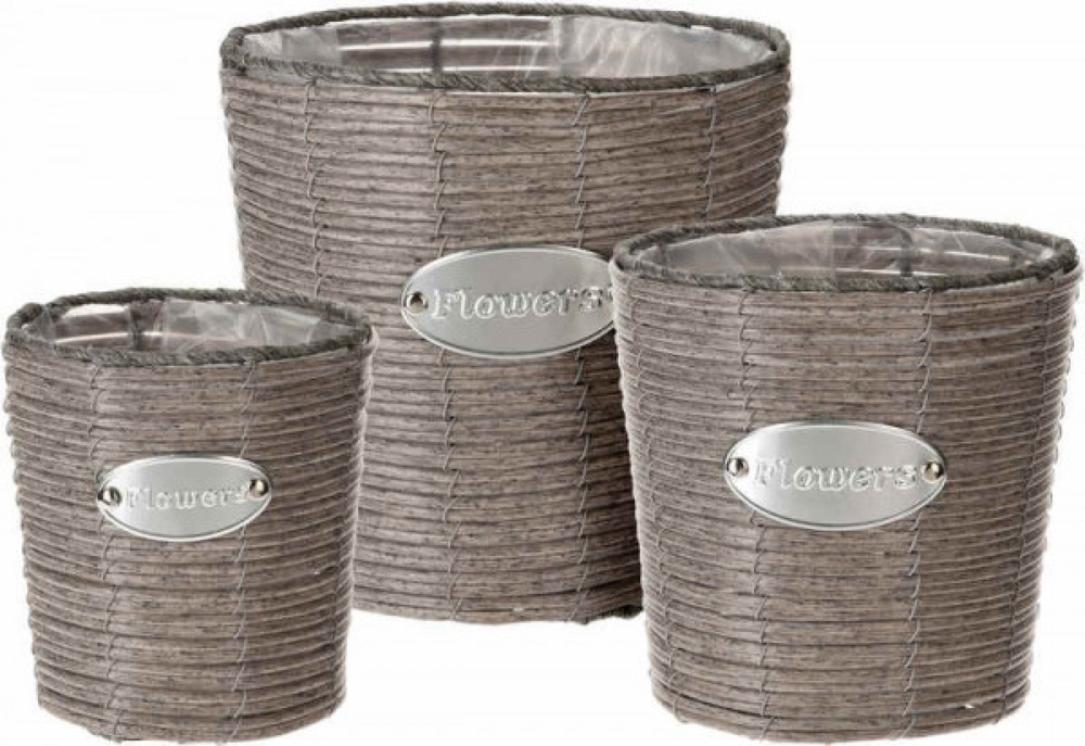 Koopman, Spinning Flower Pot, 3 Pieces Veli store