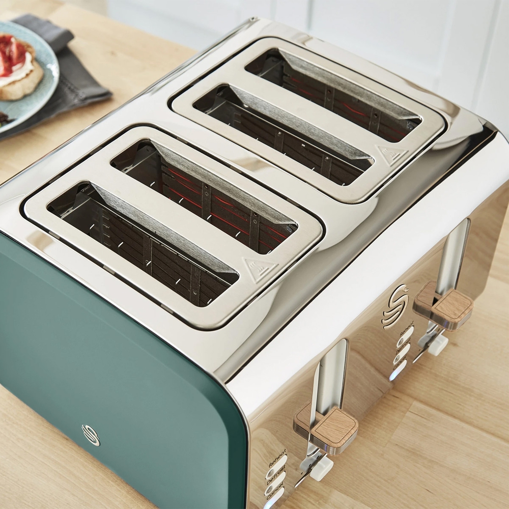 ტოსტერი Swan Nordic ST14620 4 Slice Toaster Pine Green Veli store