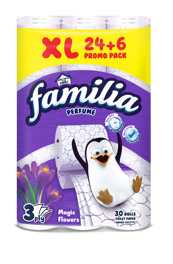 Familia, Toilet Paper, Scented, 3 Layers, 30 Pcs. Veli store